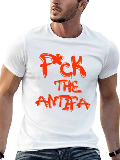 Black Tee - F*CK THE ANTIFA Slogan
