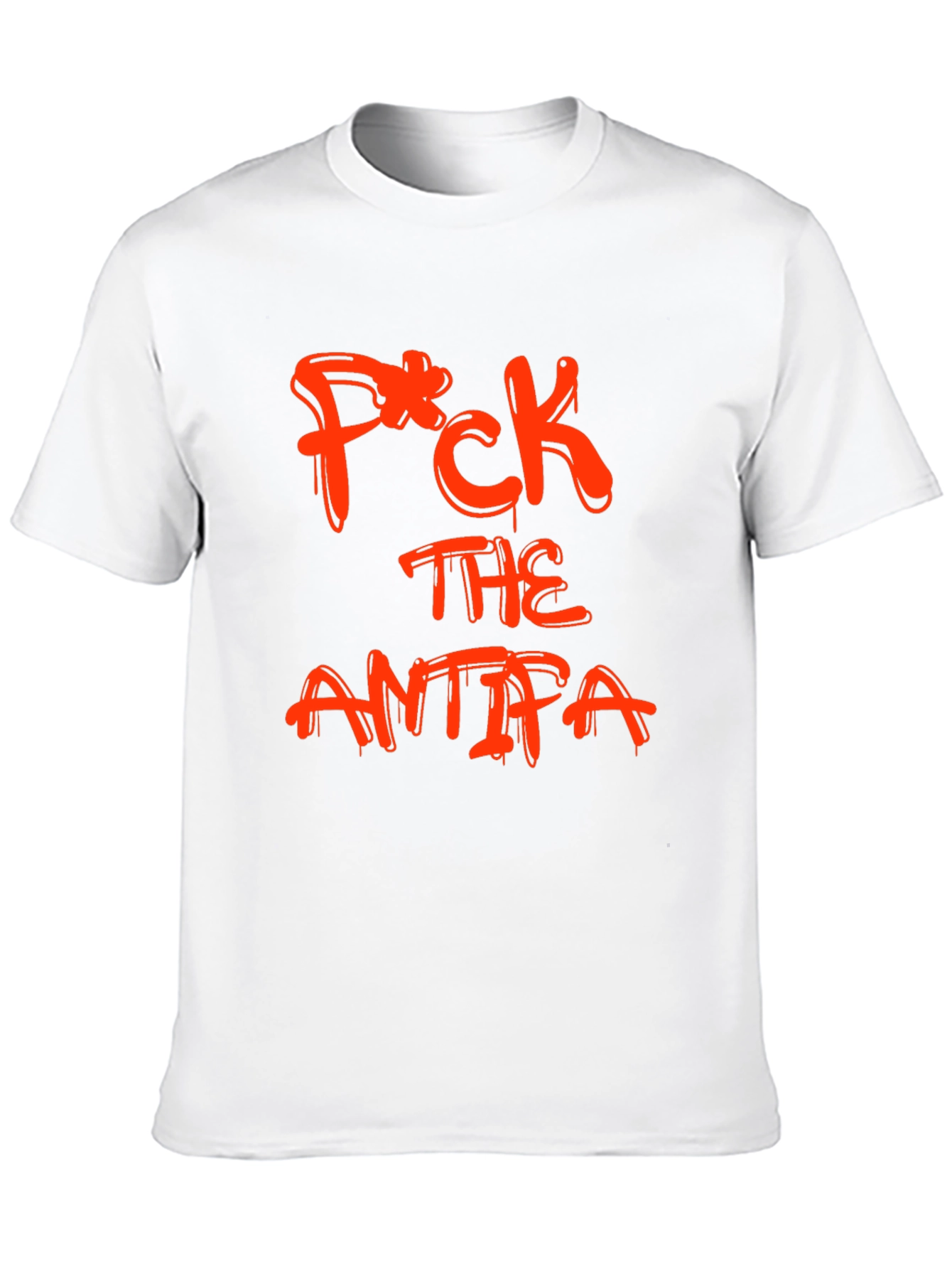 Black Tee - F*CK THE ANTIFA Slogan