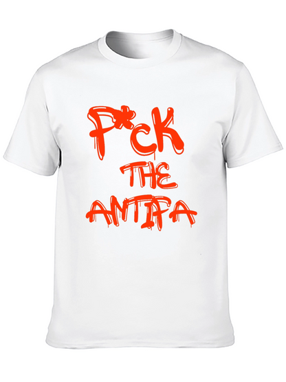 Black Tee - F*CK THE ANTIFA Slogan