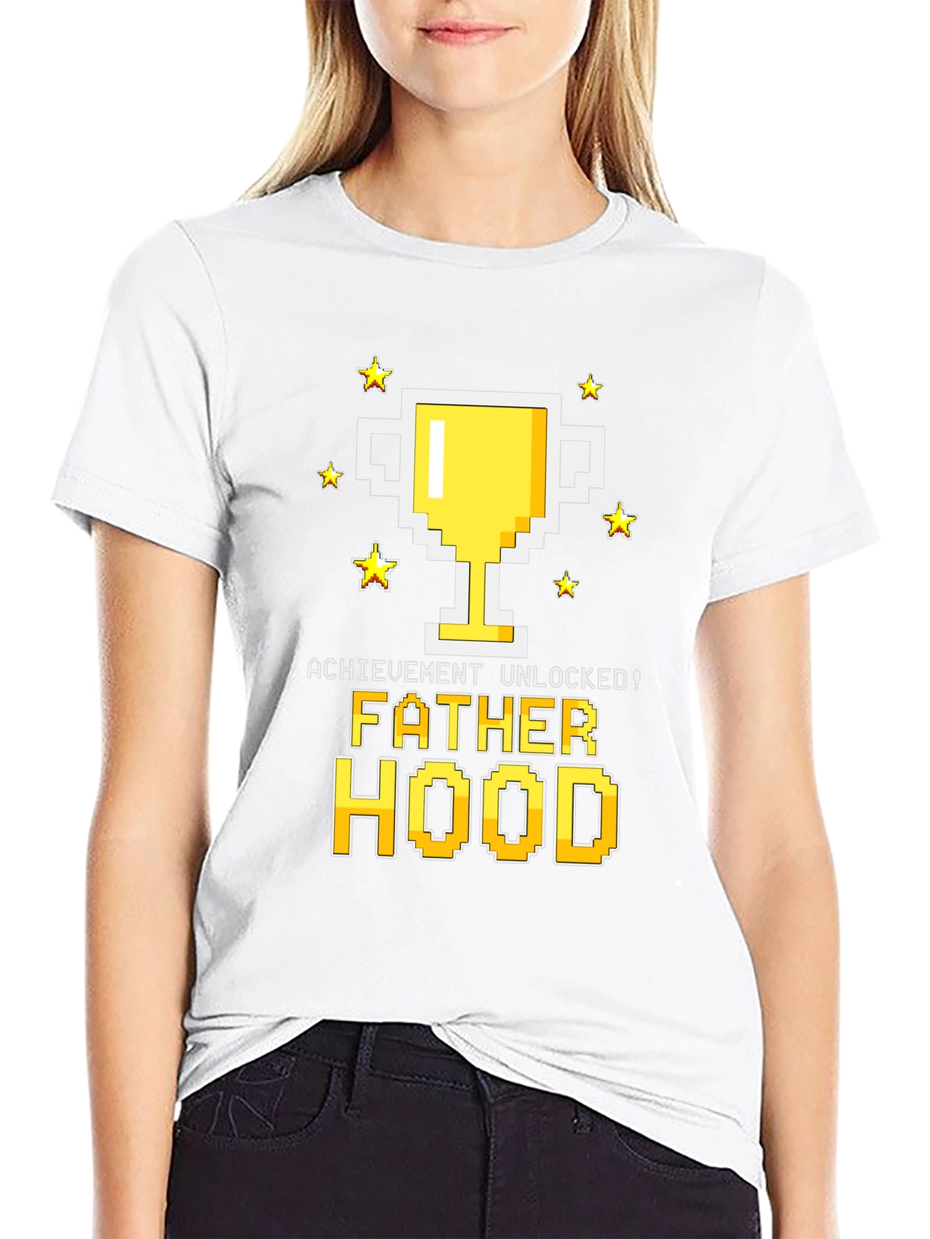 Fatherhood Unlocked Graphic Tee - Gamer Dad Shirt