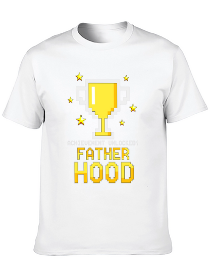 Fatherhood Unlocked Graphic Tee - Gamer Dad Shirt