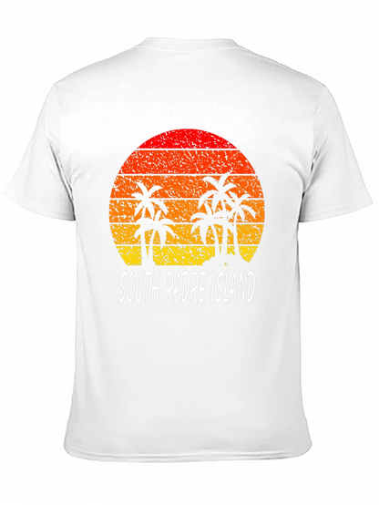 South Padre Island Retro Sunset Graphic Tee