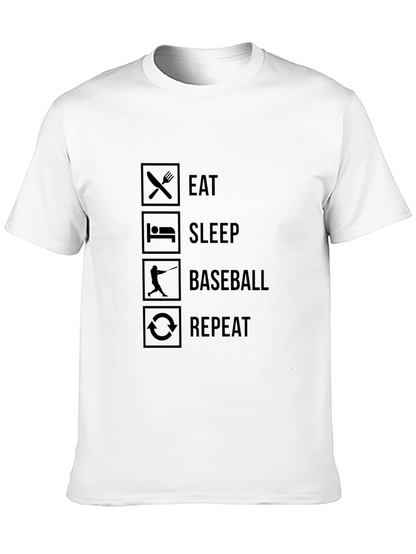 Eat Sleep Baseball Repeat - Graphic T-Shirt
