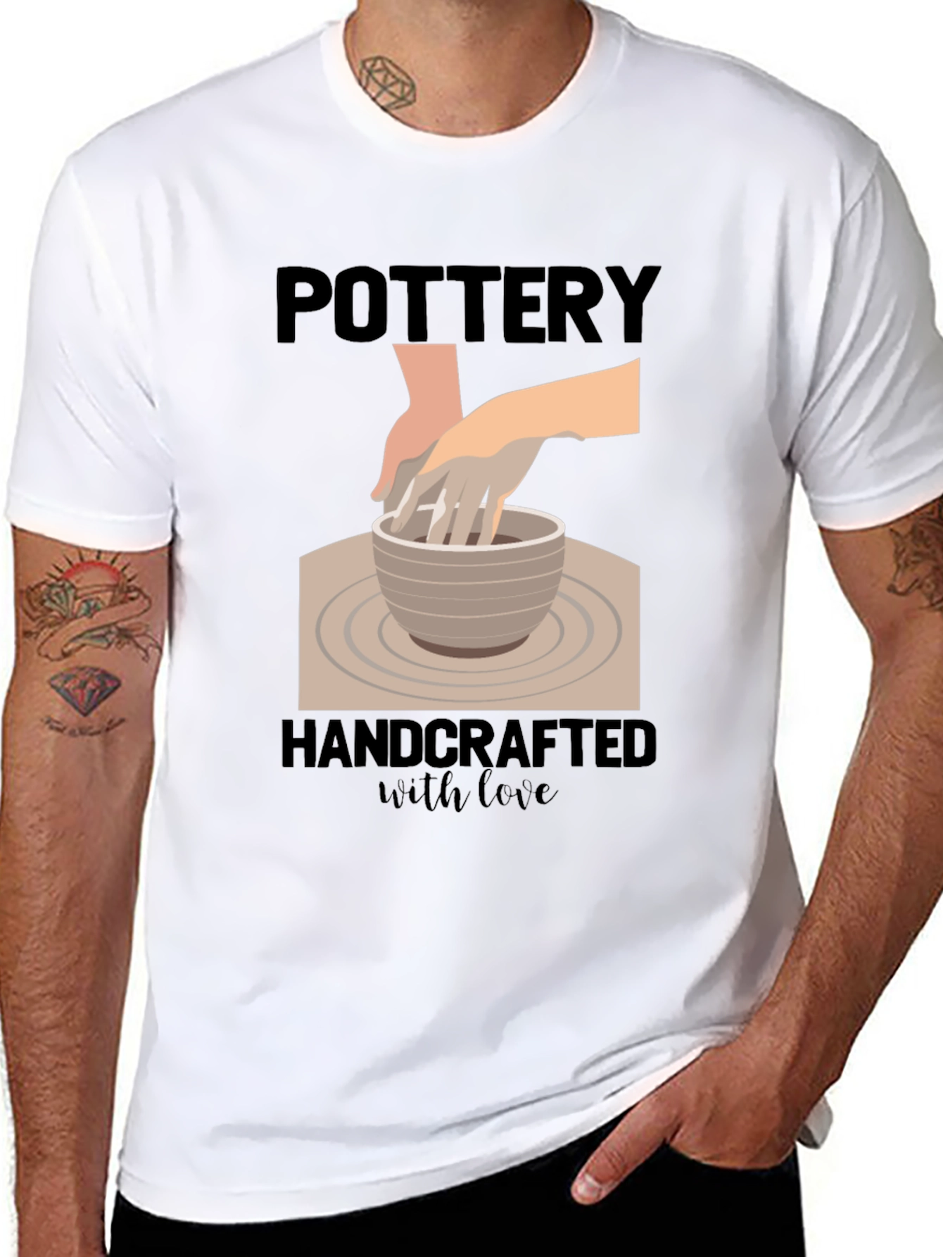 Pottery Handcrafted with Love T-Shirt