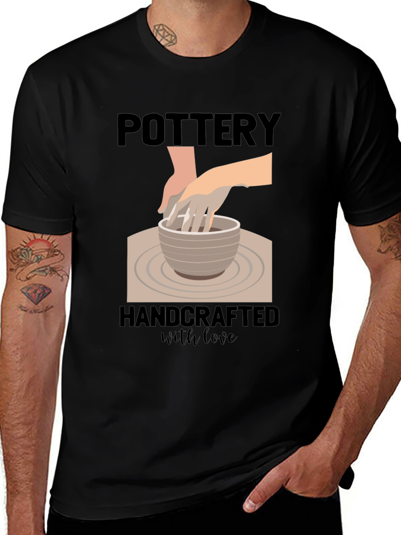 Pottery Handcrafted with Love T-Shirt