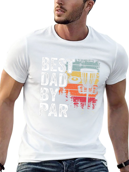 Best Dad By Par Disc Golf Graphic Tee