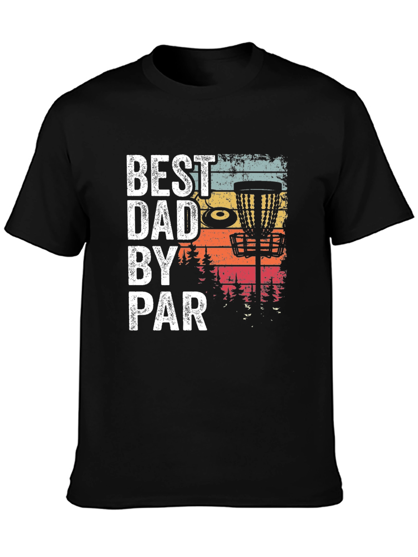 Best Dad By Par Disc Golf Graphic Tee