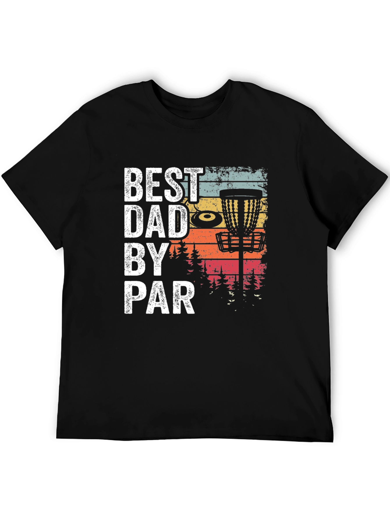 Best Dad By Par Disc Golf Graphic Tee