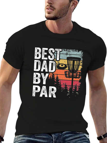 Best Dad By Par Disc Golf Graphic Tee