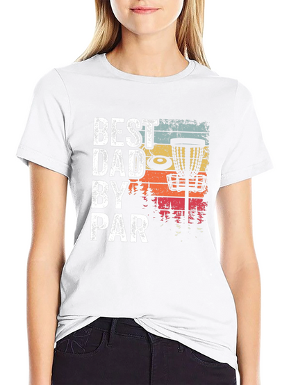 Best Dad By Par Disc Golf Graphic Tee