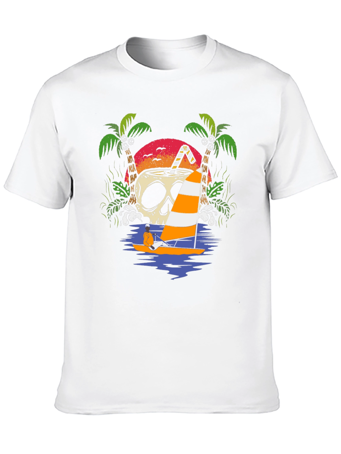 Skull Coconut Sailboat T-Shirt