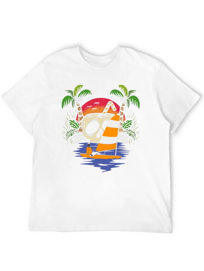 Skull Coconut Sailboat T-Shirt