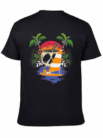 Skull Coconut Sailboat T-Shirt