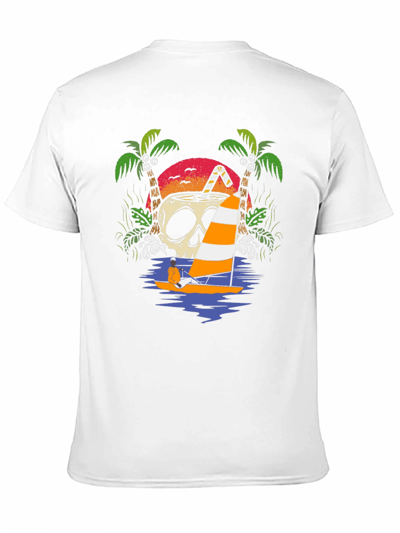 Skull Coconut Sailboat T-Shirt