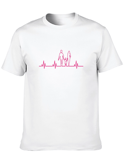 Family Heartbeat Graphic Tee