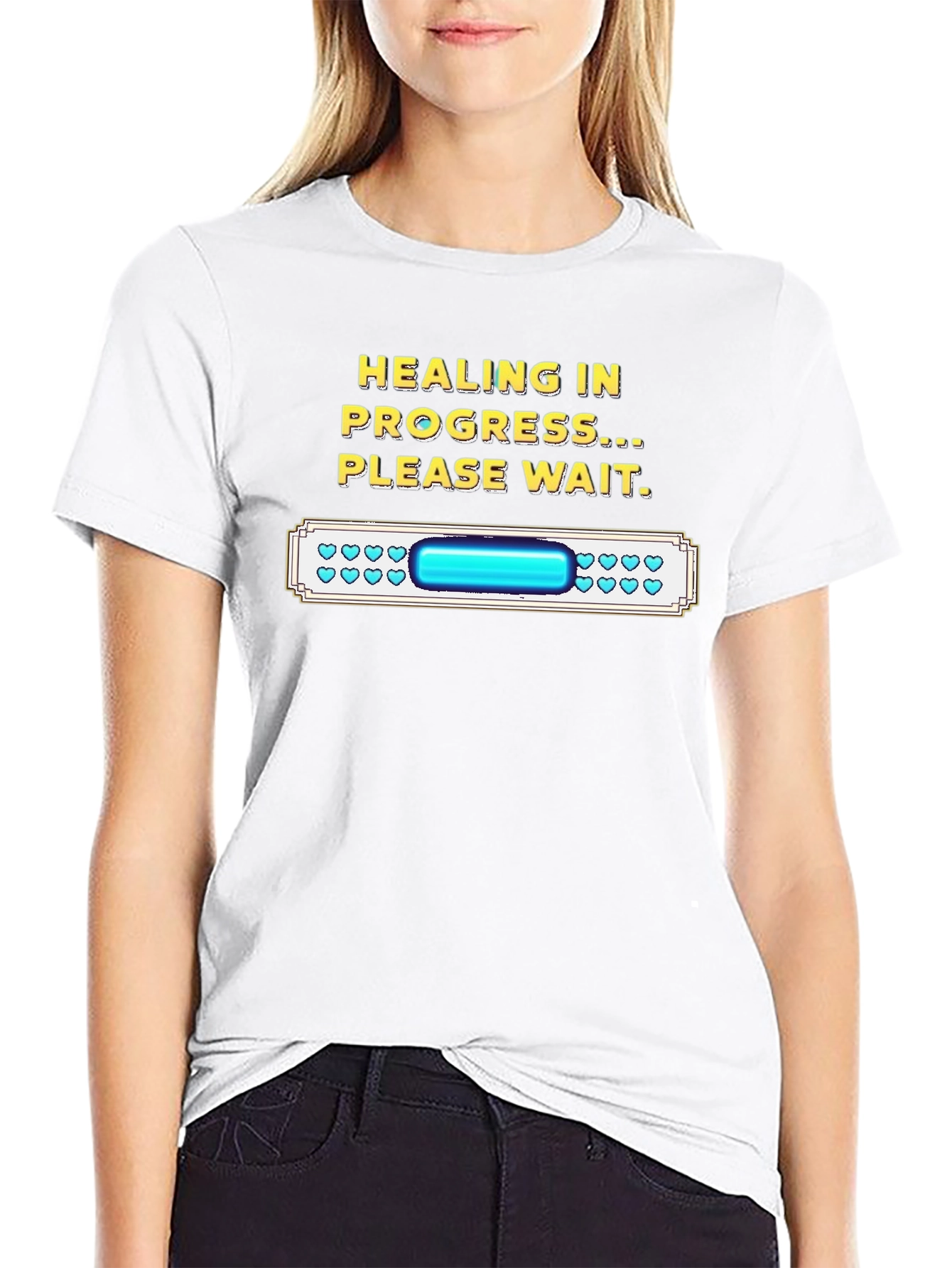 Healing in Progress Funny Gamer T-Shirt