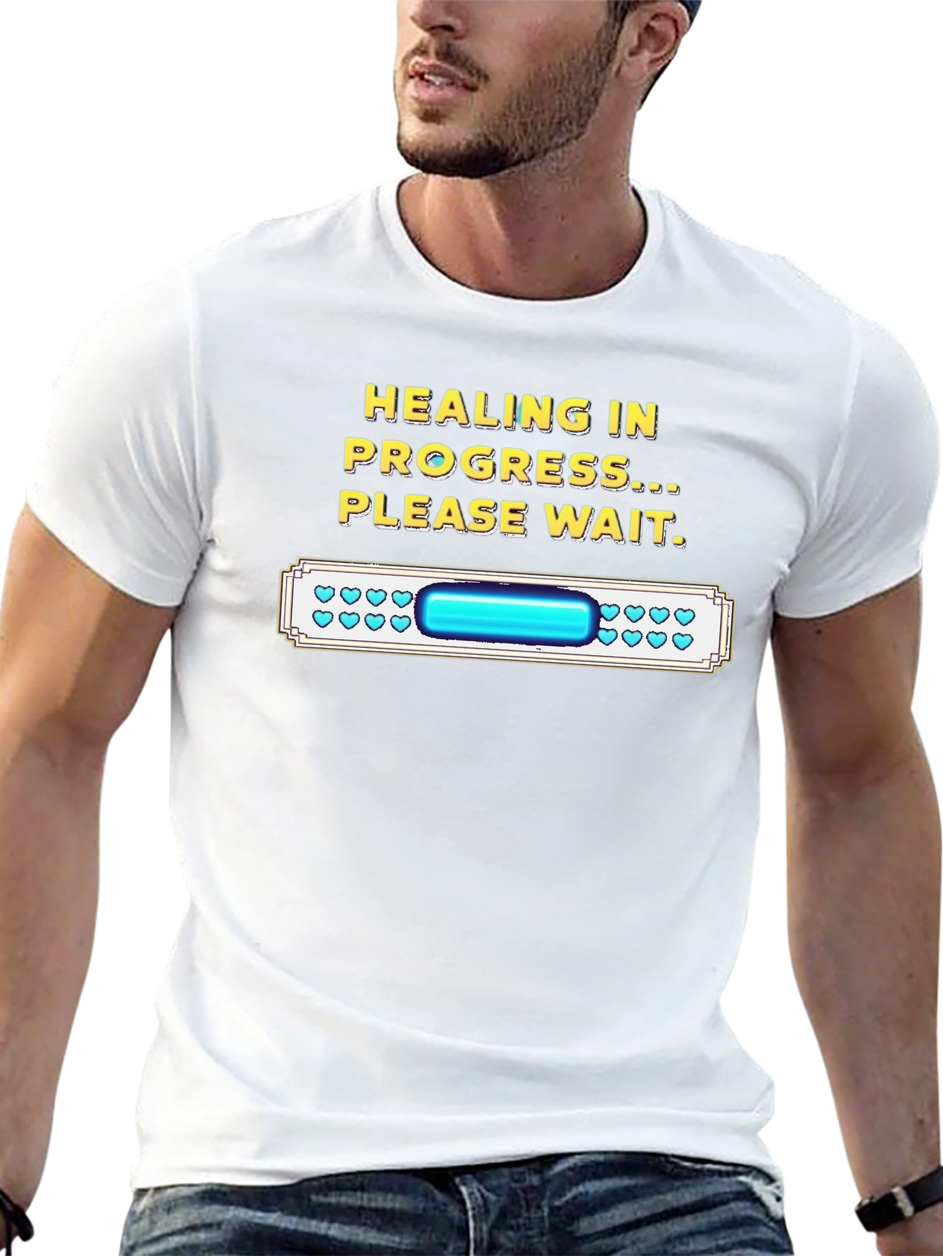 Healing in Progress Funny Gamer T-Shirt