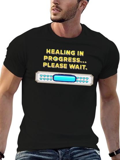 Healing in Progress Funny Gamer T-Shirt