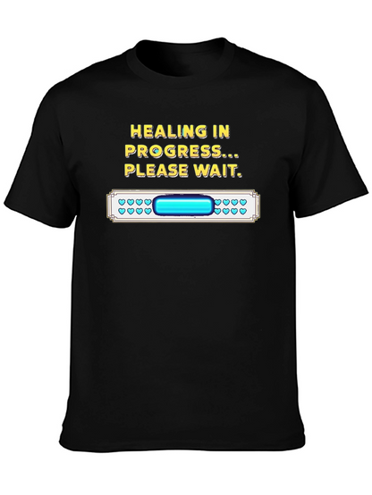 Healing in Progress Funny Gamer T-Shirt