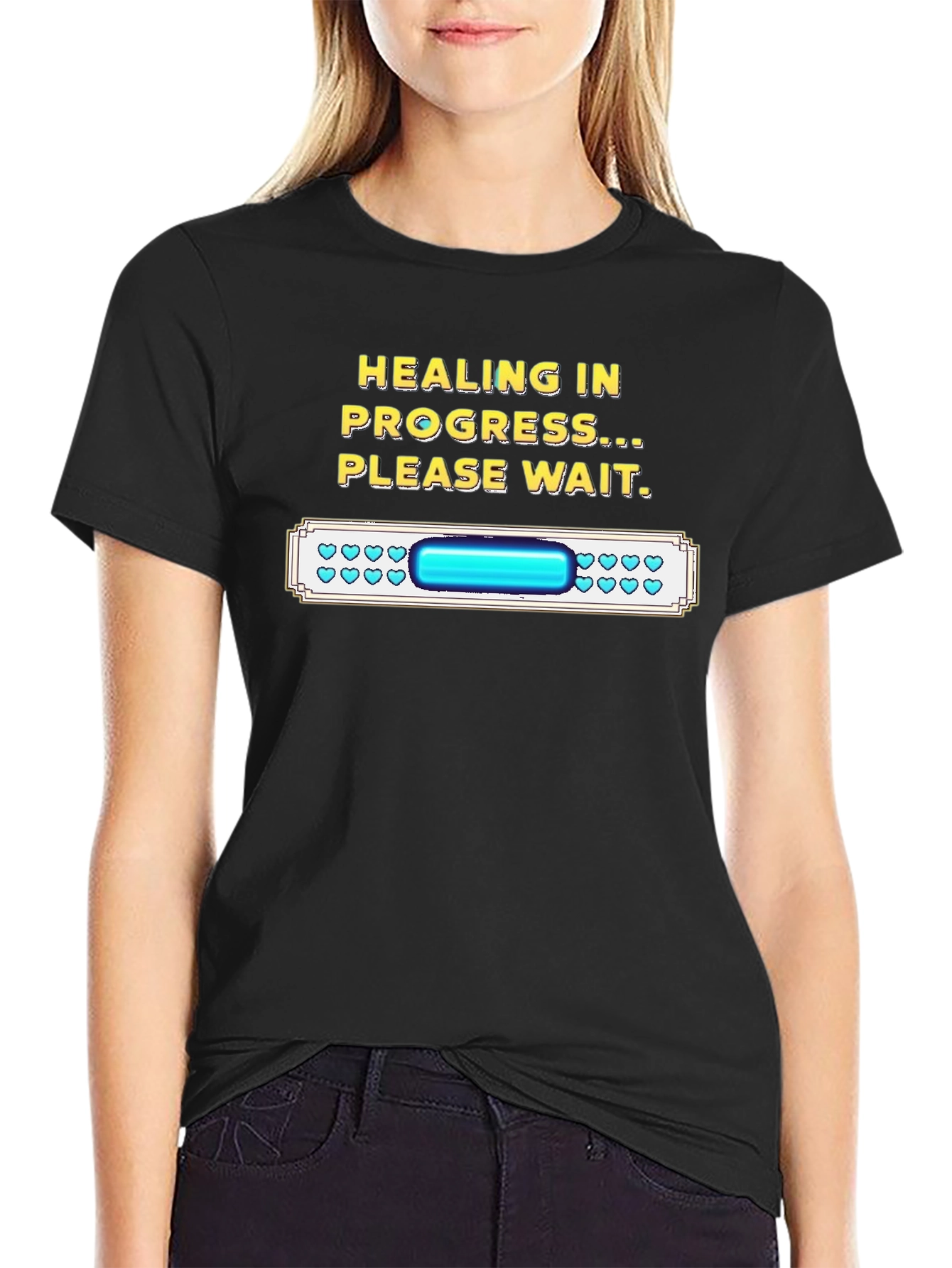 Healing in Progress Funny Gamer T-Shirt