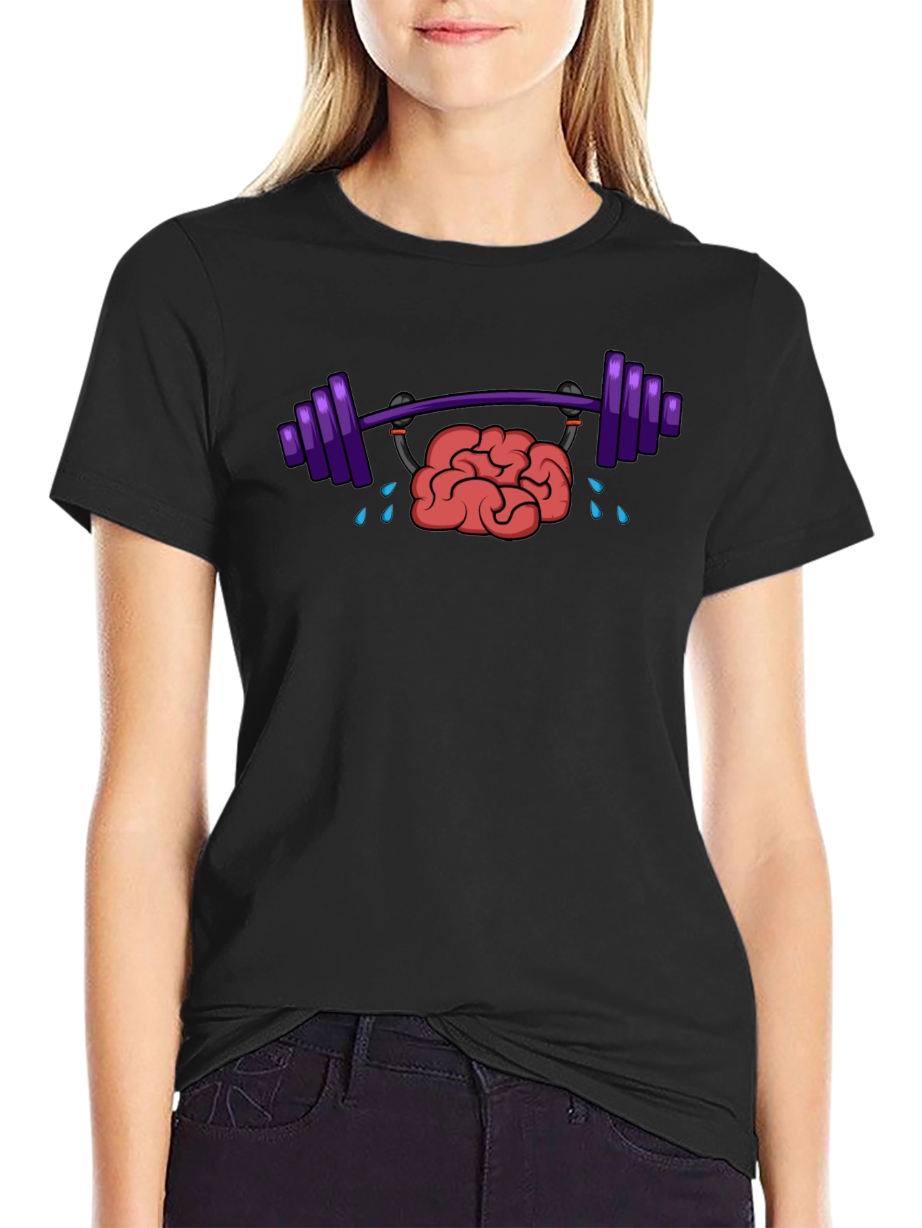 Brain Power Lifting T-Shirt - Black