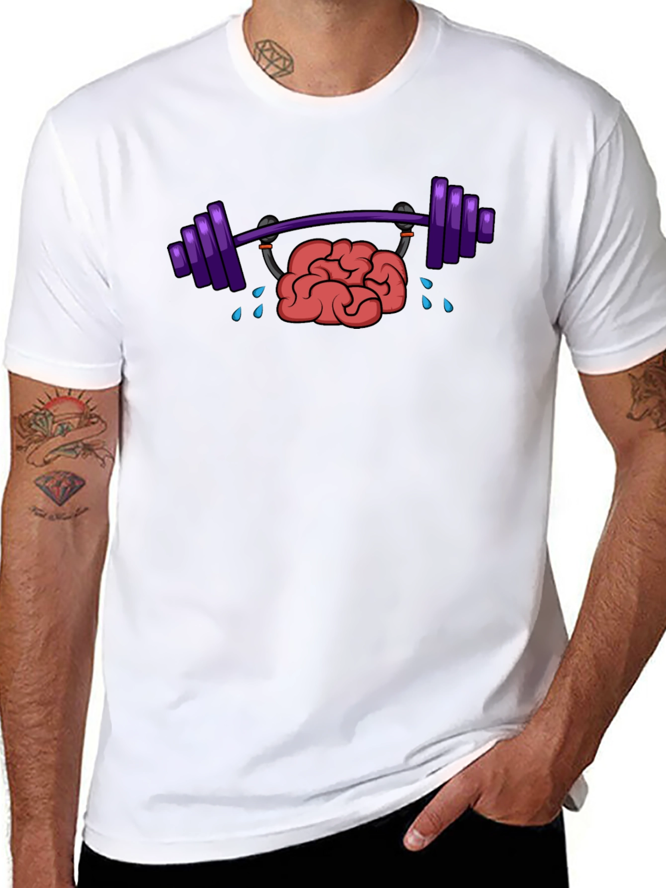Brain Power Lifting T-Shirt - Black