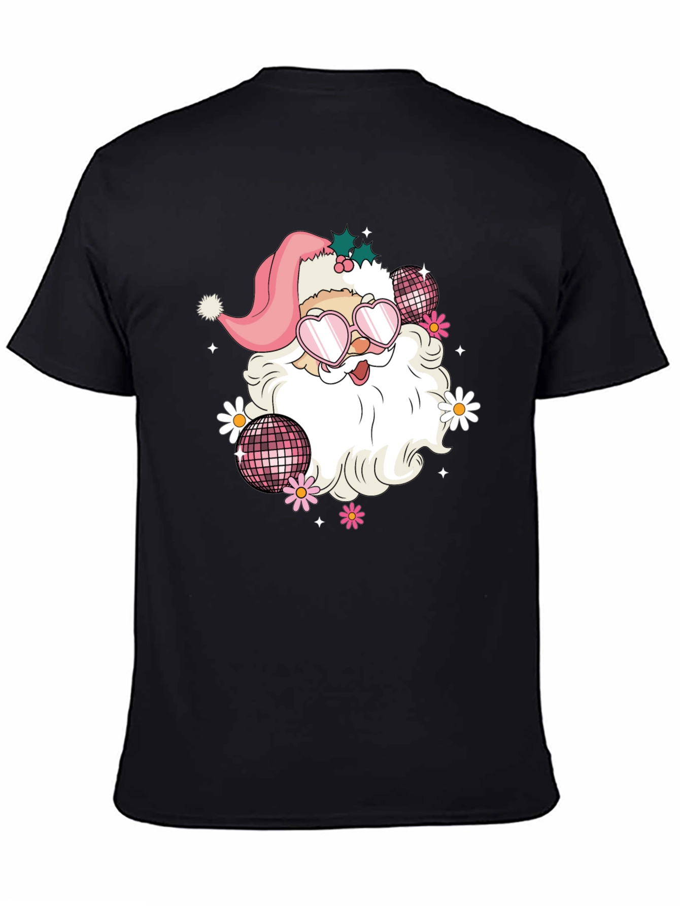 Retro Santa T-Shirt - Disco Vibes
