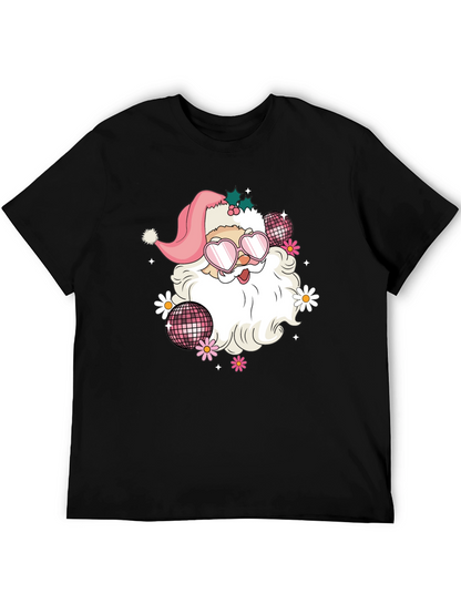 Retro Santa T-Shirt - Disco Vibes