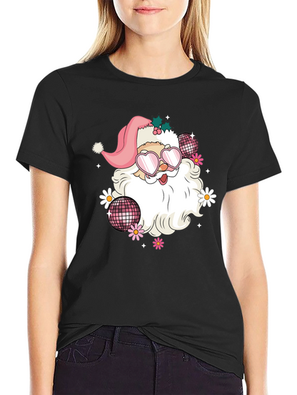 Retro Santa T-Shirt - Disco Vibes