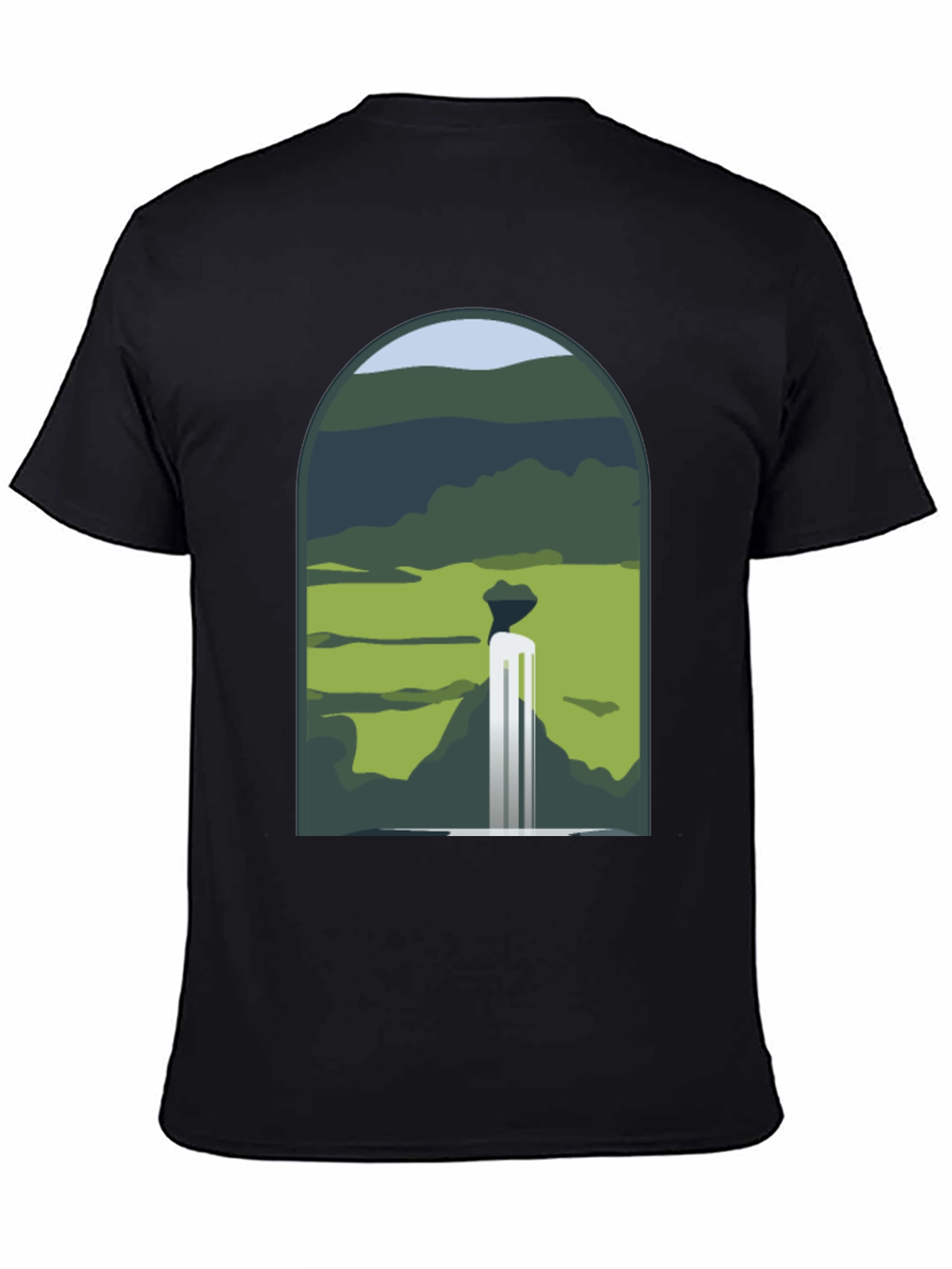 Waterfall Graphic Print Tee