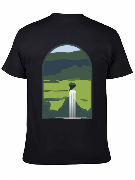 Waterfall Graphic Print Tee