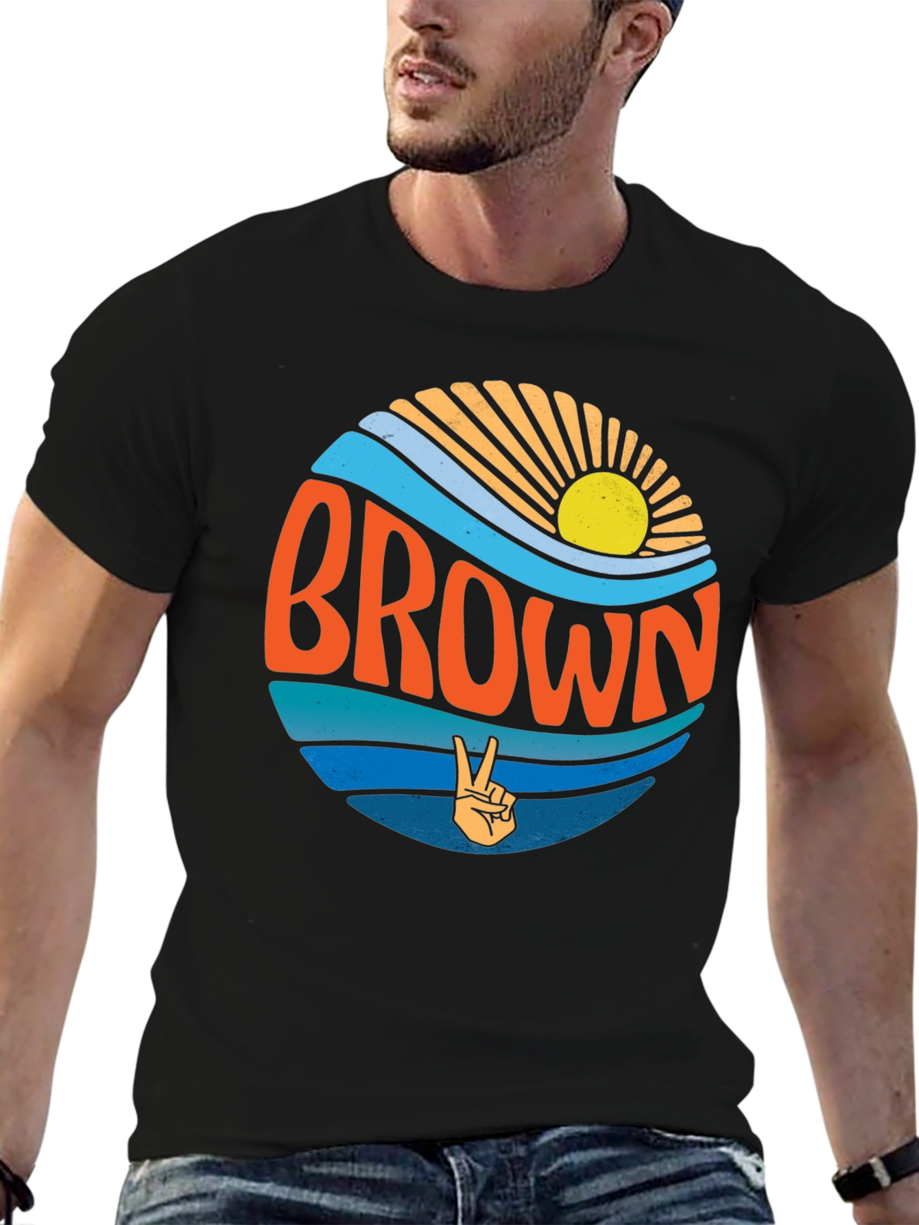 Retro BROWN Graphic Tee