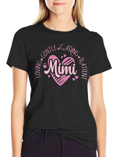 Loving Mimi Heart Graphic T-Shirt
