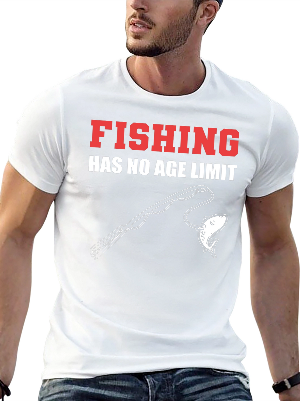 Fishing Has No Age Limit Black T-Shirt