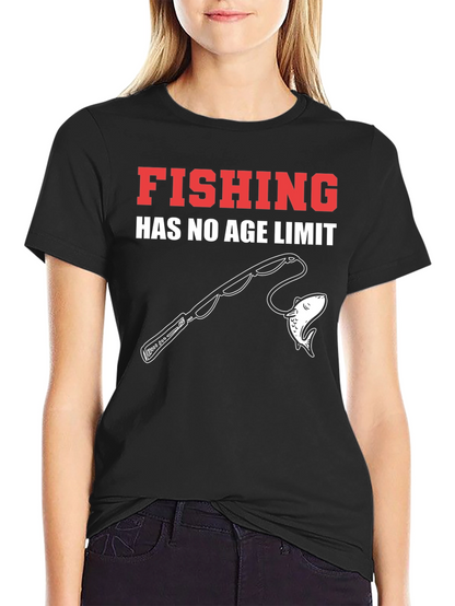 Fishing Has No Age Limit Black T-Shirt