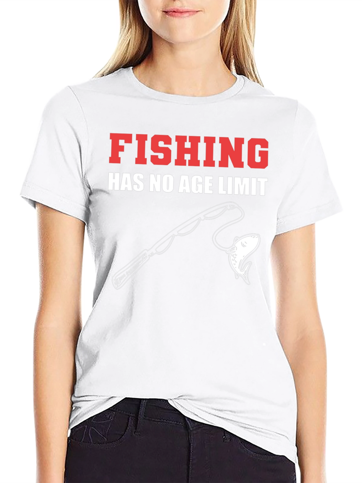 Fishing Has No Age Limit Black T-Shirt
