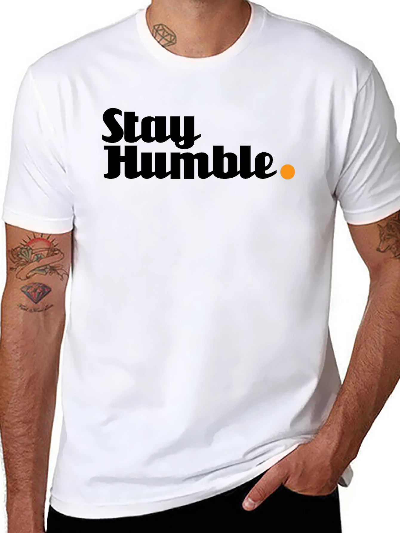 Stay Humble Graphic T-Shirt - Black