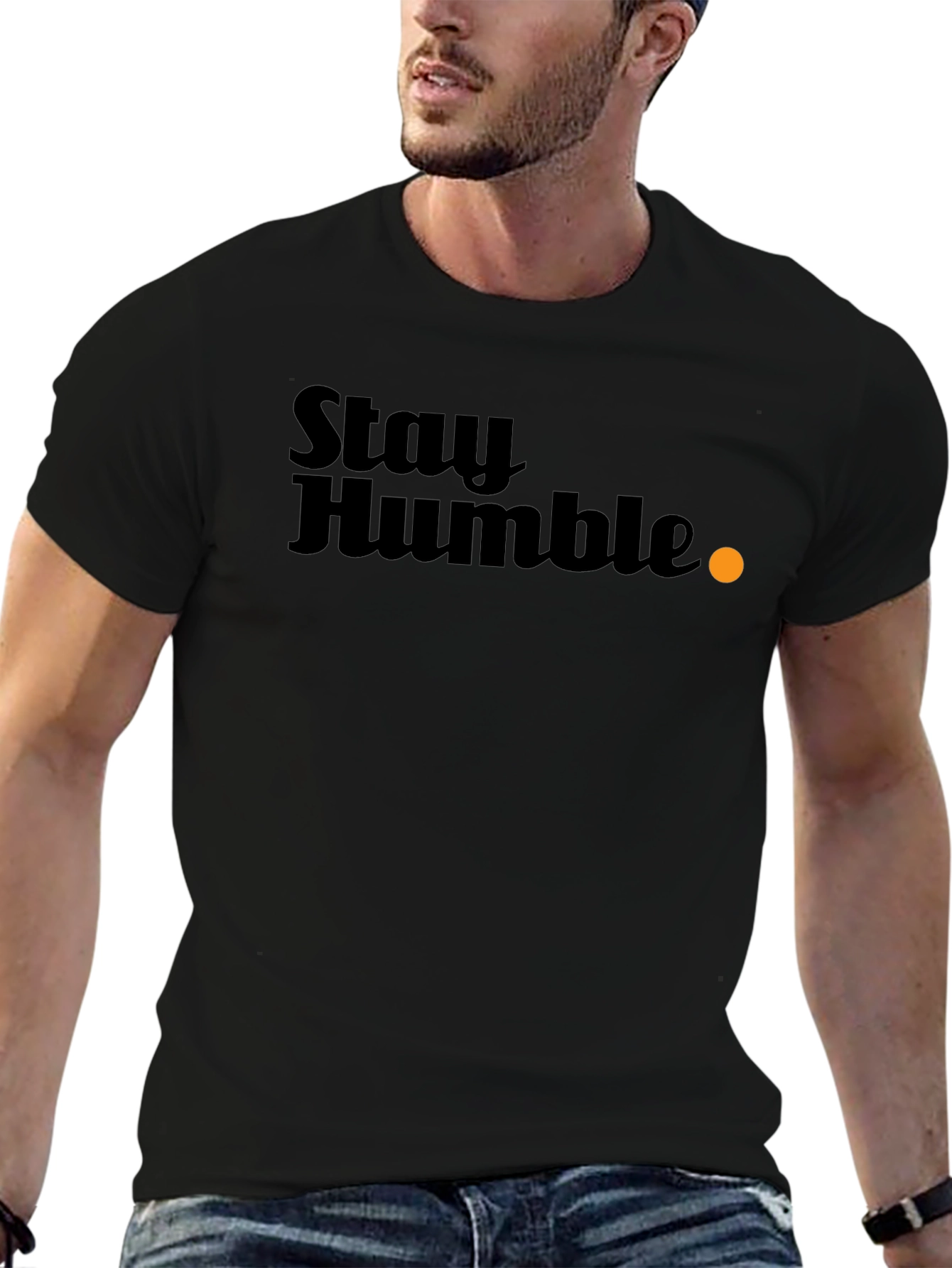 Stay Humble Graphic T-Shirt - Black