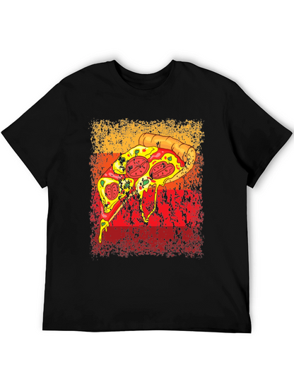 Pizza Graphic Tee - Retro Style