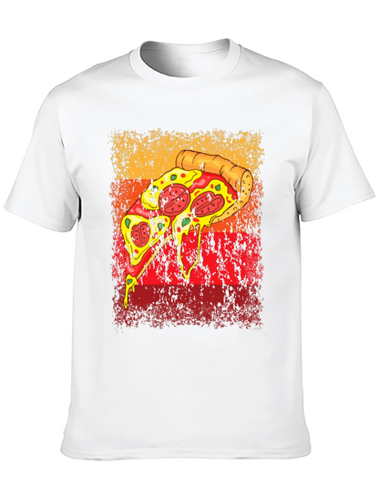 Pizza Graphic Tee - Retro Style