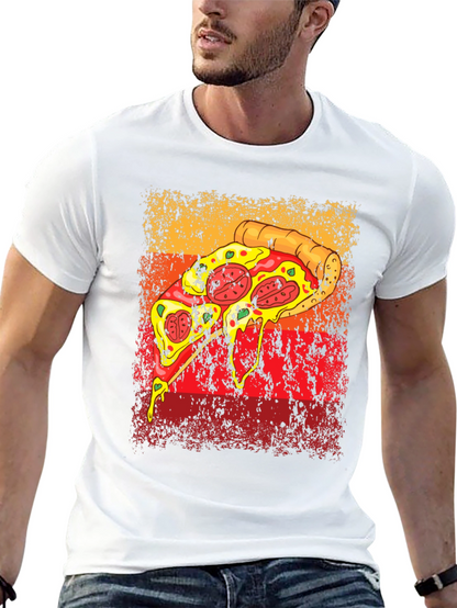 Pizza Graphic Tee - Retro Style