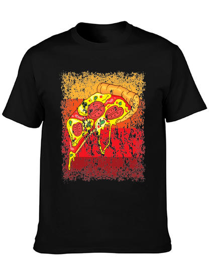 Pizza Graphic Tee - Retro Style