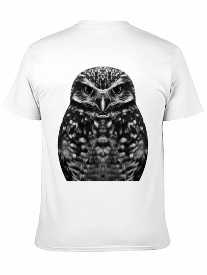 Owl Graphic T-Shirt - Black Cotton Tee