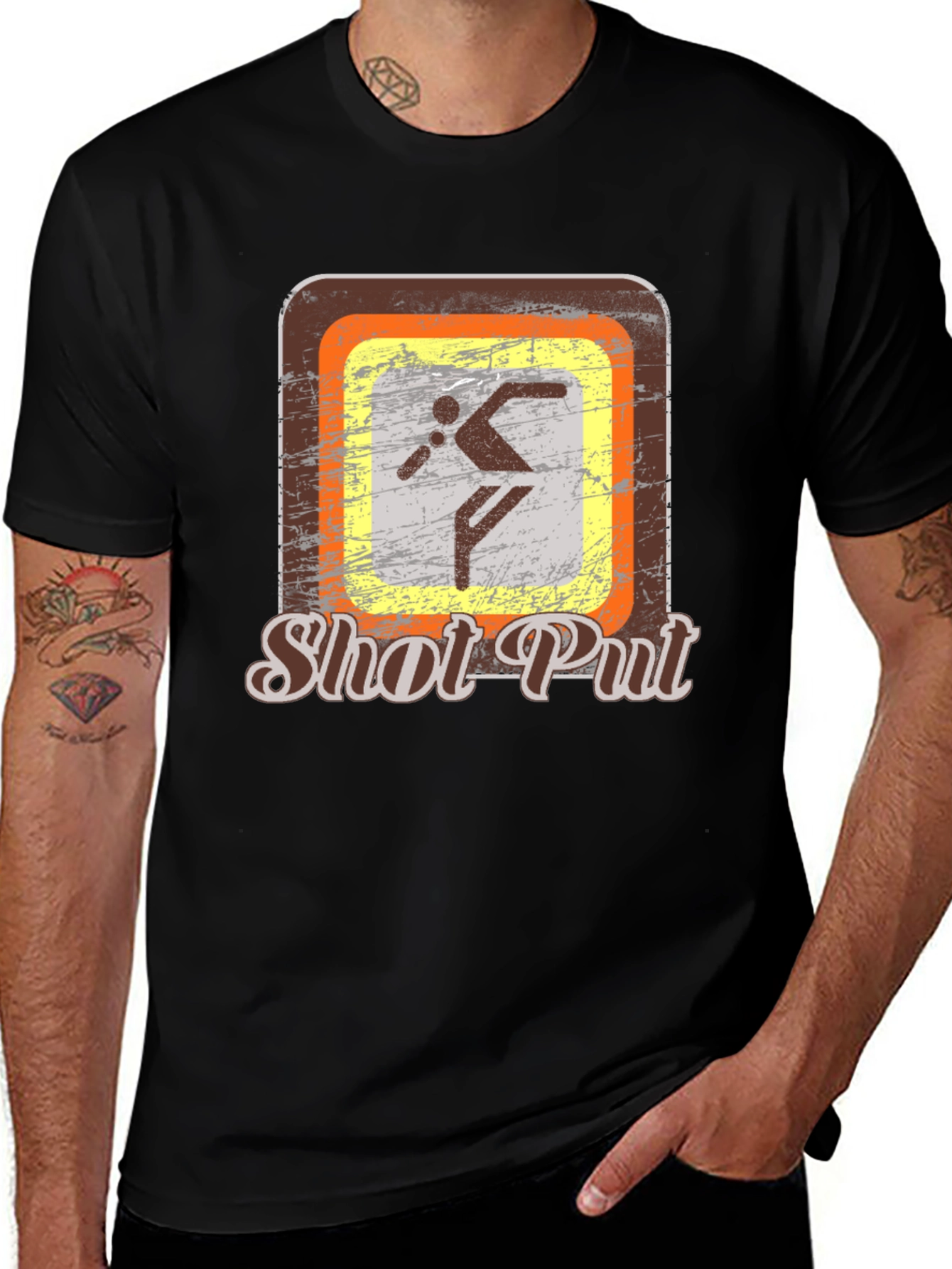 Shot Put Graphic T-Shirt for Athletes