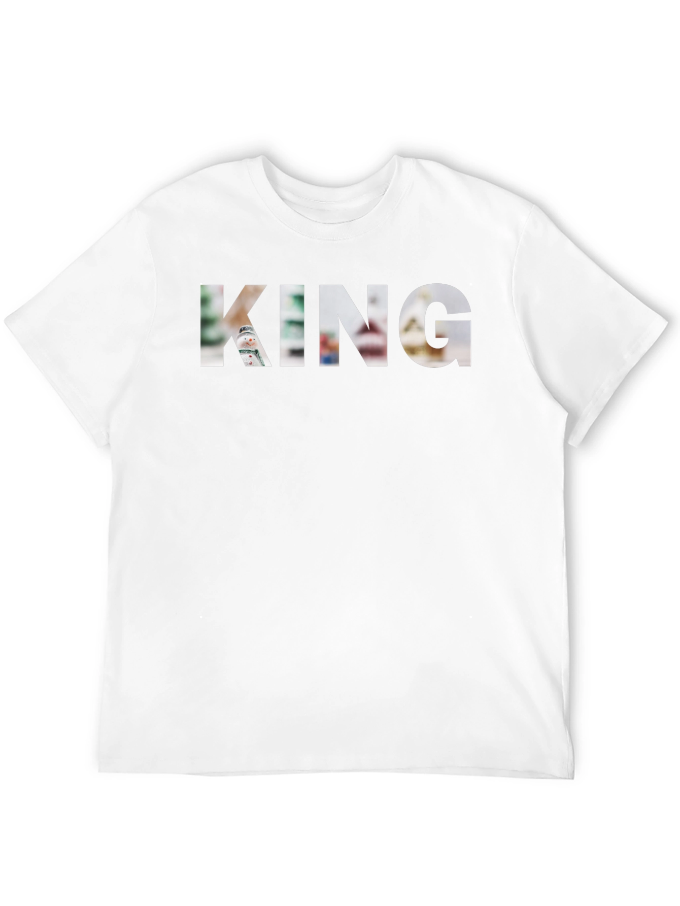 King Graphic T-Shirt - Black Crew Neck Tee