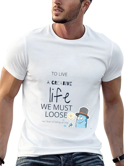 Creative Life Graphic Tee - Black Cotton Blend