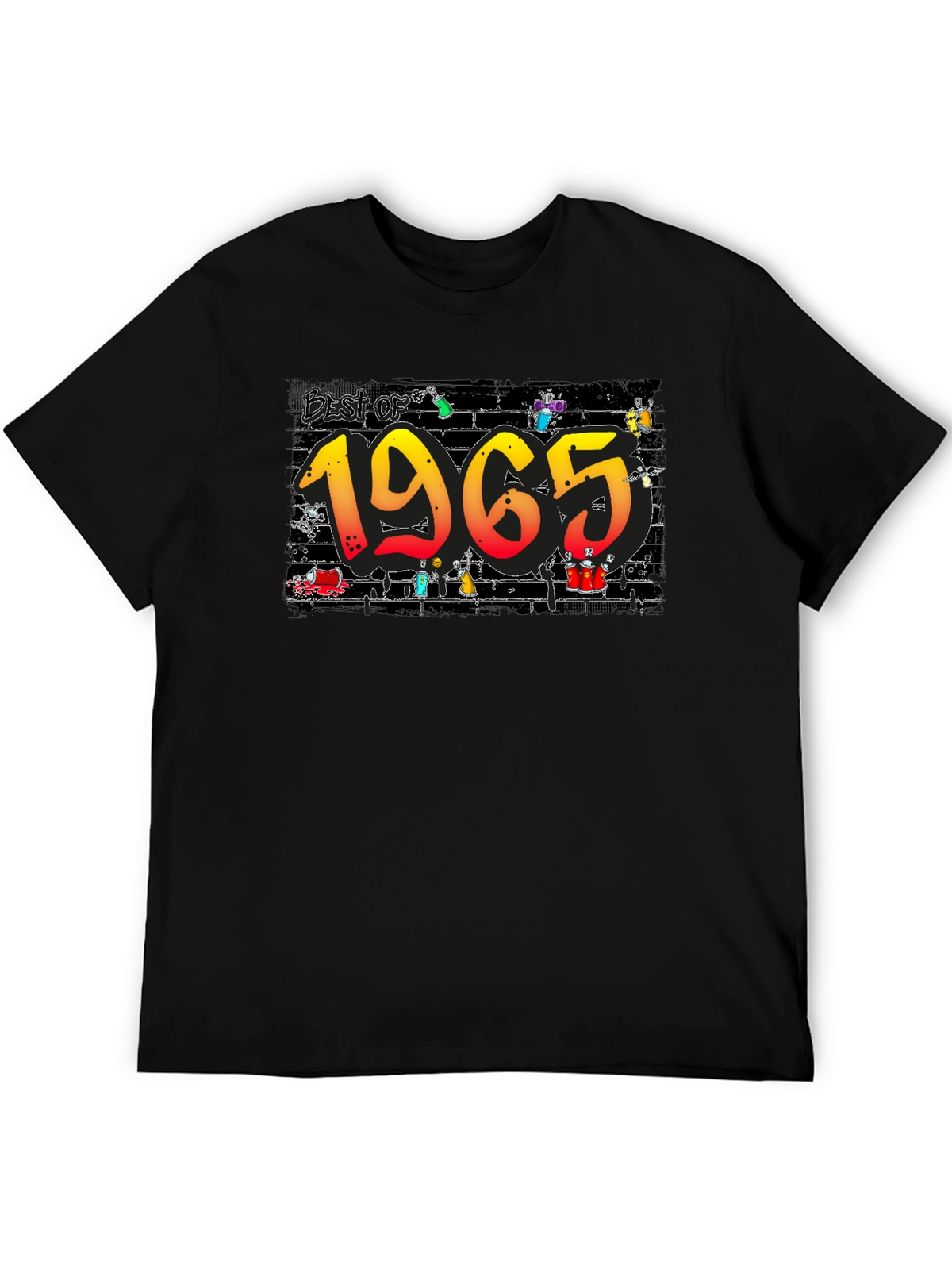 Best of 1965 Graphic Black T-Shirt