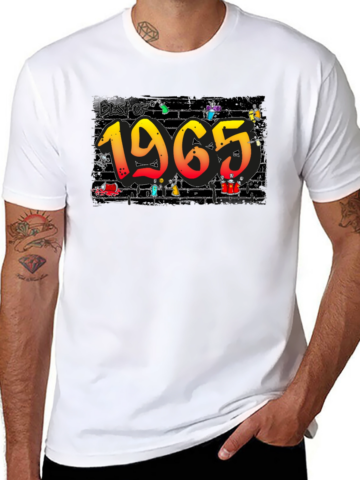 Best of 1965 Graphic Black T-Shirt