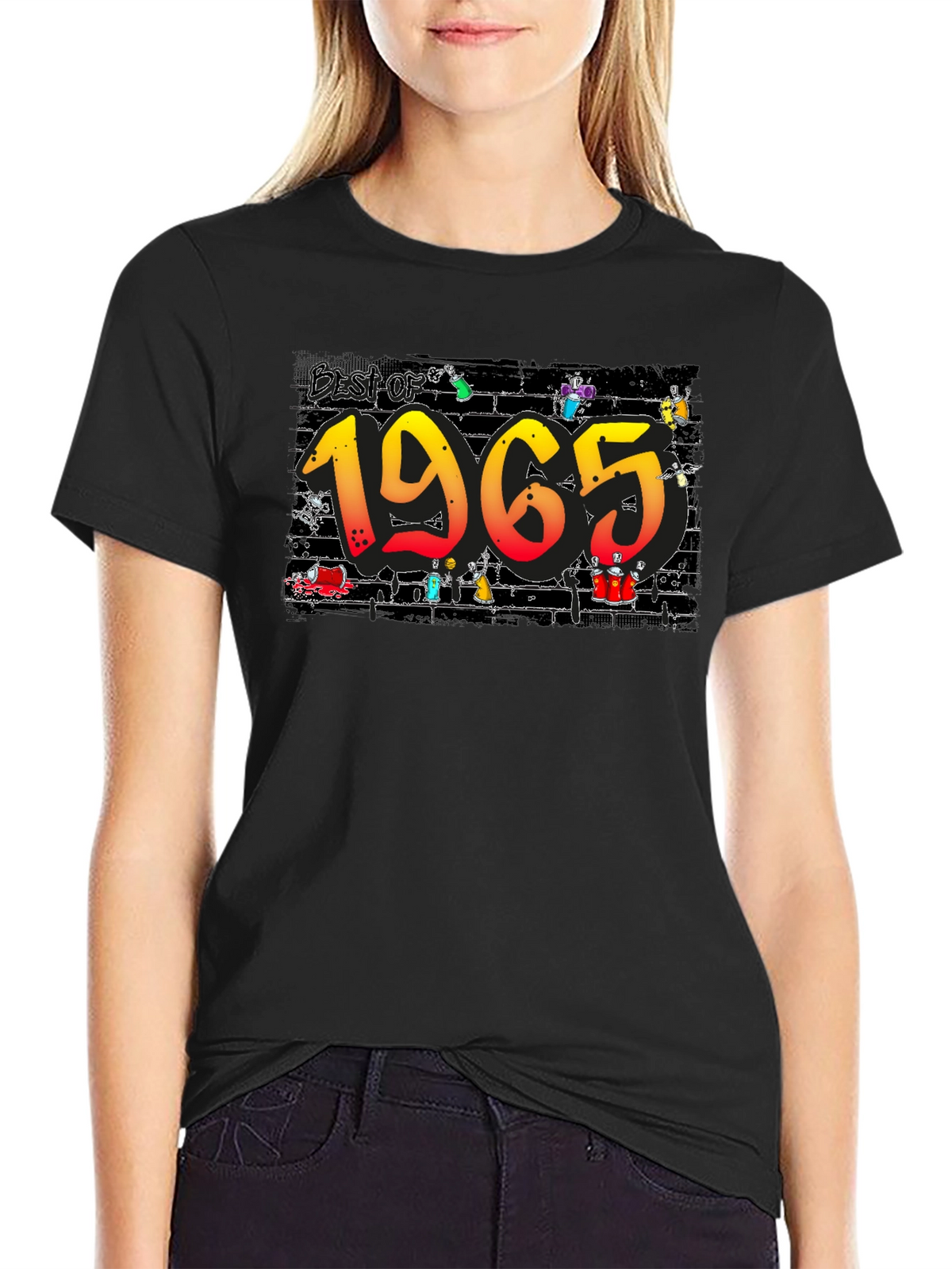 Best of 1965 Graphic Black T-Shirt