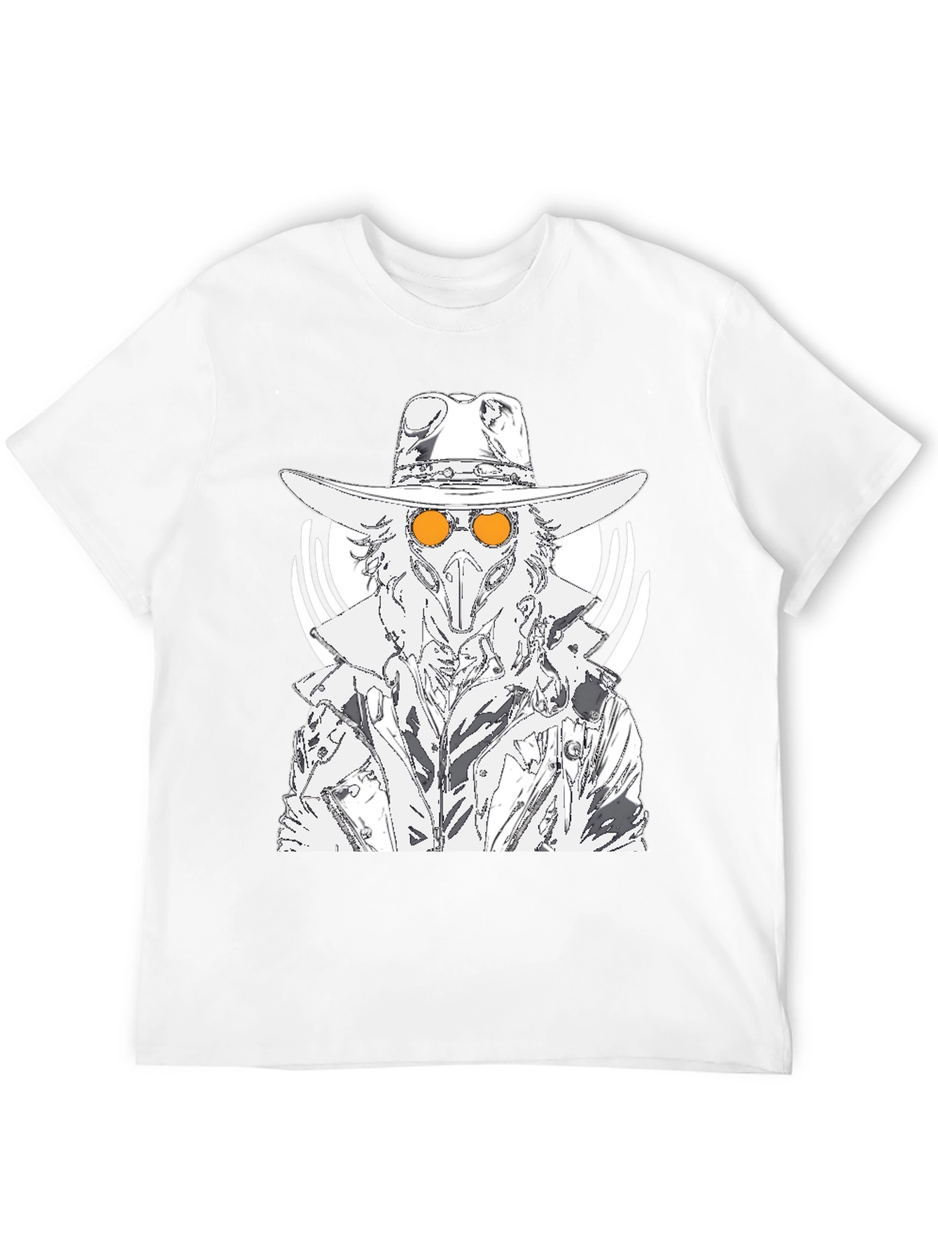 Plague Doctor Graphic Tee - Black Cotton T-Shirt